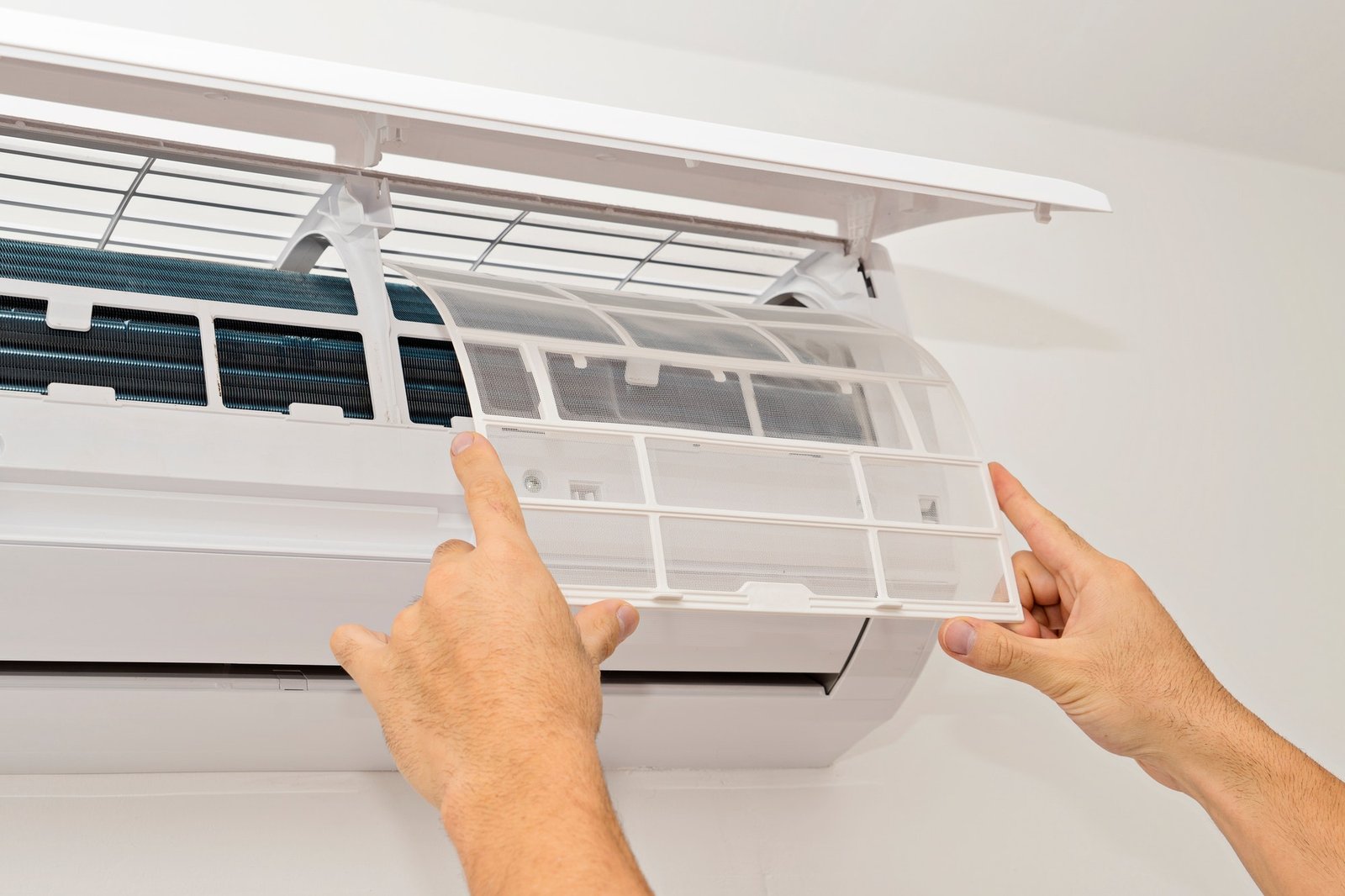 changing the filter of the air conditioner